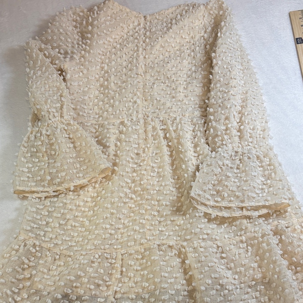 Love Riche Cream Textured Mini Dress - Picture 6 of 9